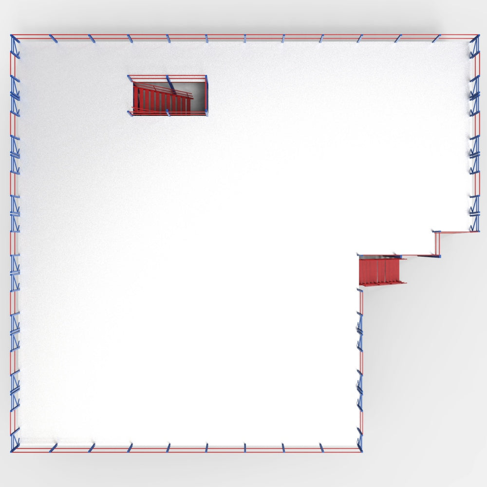 Making the Most of Vertical Space with Our Long Span Shelving or Selective Pallet Racking Supported Mezzanines, Available in 2-4 Floor Levels, 200KG-1 Ton per Layer of Racks